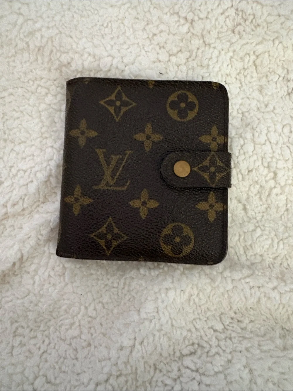 Louis Vuitton Monogram Canvas Card Holder in Brown and Gold